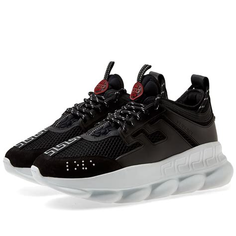 versace chain reaction white and black|versace white chain reaction sneakers.